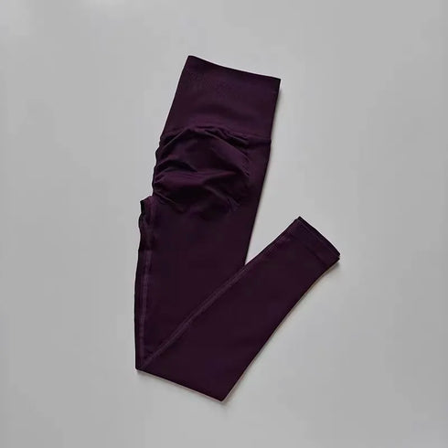 High Waisted Hip Lifting Peach Pants for Women