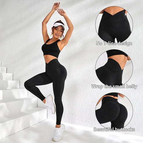 High Waist Seamless Yoga Leggings for Women
