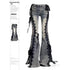 Women’s Flare Jeans with Lace Detail in Grey