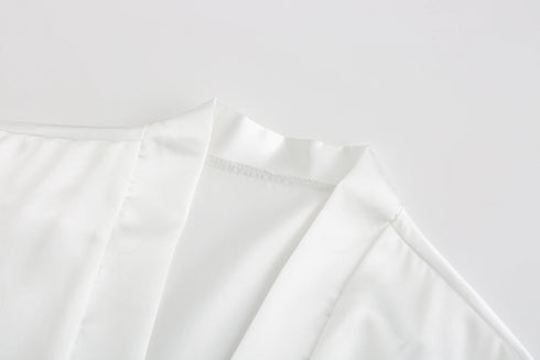 Women's Satin Short Robes for Bridesmaids and Parties