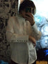 Elegant Satin Silk Blouse with Turn Down Collar