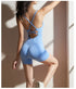 Criss Cross Backless Cami Sports Romper