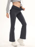 Women's High Waisted Flared Yoga Pants with Pockets
