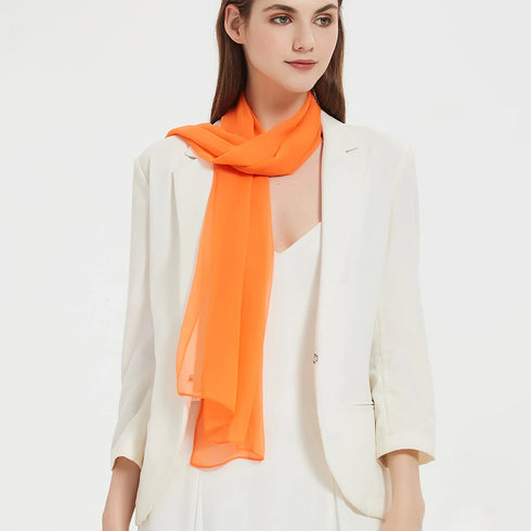 Chiffon Soft Solid Scarf Shawl for Elegant Style