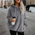 Women's Hooded Long-Sleeved Sweater Coat