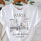 Paris Women Print T-Shirt Short Sleeve Casual Top for Summer & Spring