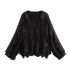 Women’s Casual Ruffled V-Neck Blouse