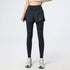 PHIGEER Women's High Waist 2-in-1 Yoga Leggings with Shorts