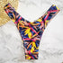Floral Print V Shape Bikini Bottoms for Women