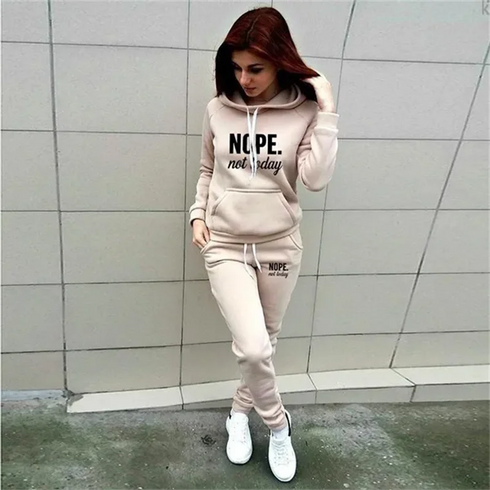 Women's Casual Hooded Sportswear Set