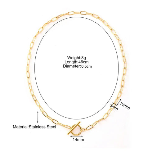 Stainless Steel Jewelry Choker Women's Necklace Trendy Gift