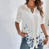 Elegant Lace Detail Short Sleeve Blouse for Women