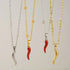 Stainless Steel Hot Pepper Pendant Necklace for Women