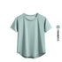 DRUR Women Sports T-shirt Short Sleeve Quick Dry Loose Compression Shirt Female Summer Fitness Sweatshirt Running Gym Tops New