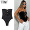 Black Off-Shoulder Bodysuit for Summer Nights
