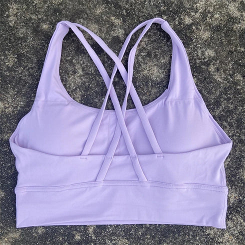 High Support Cross Straps Sports Bra for Women