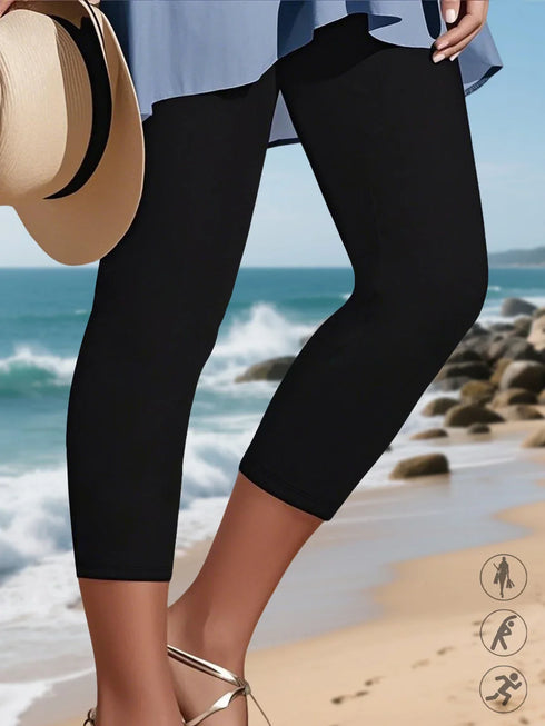 Women's Super Soft High Stretch Capri Leggings