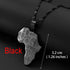Anniyo Africa Map Pendant Necklace - Silver & Gold