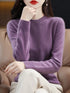 Women's 100% Merino Wool O-Neck Pullover Sweater