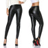 High Waist PU Leather Leggings for Women