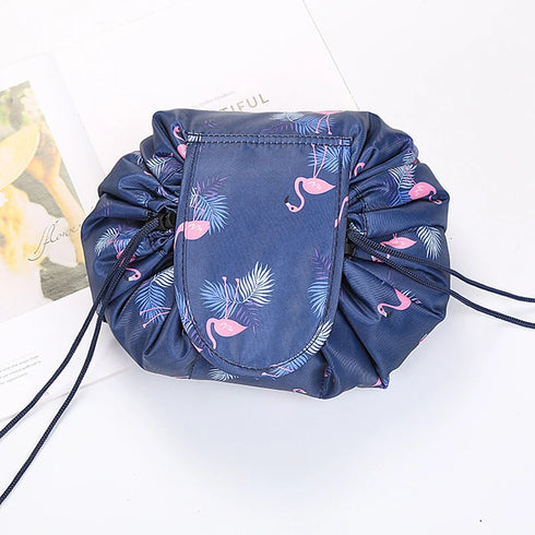 Women’s Drawstring Cosmetic Bag - Travel Makeup Organizer