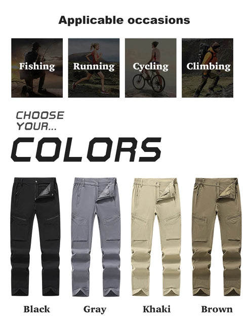 EUMERGX Women's Quick-Dry Cargo Hiking Pants