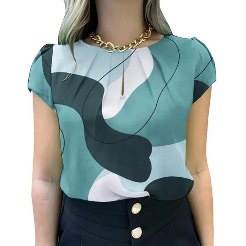 ZANZEA Women's Summer Printed Blouse