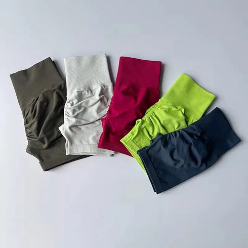 High Waist Yoga Shorts for Women - Breathable Activewear
