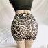 Black Wrap Mini Pencil Skirt for Women