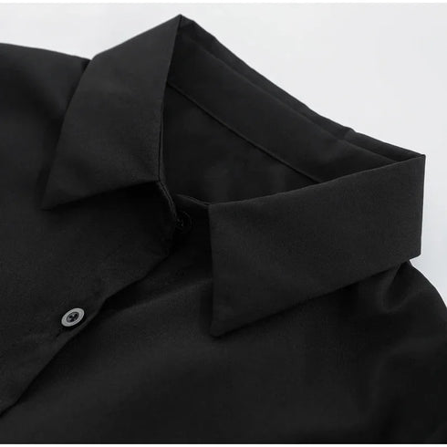 Slim Fit Flared Sleeve Women's Blouse