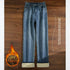 High Waist Fleece Lined Straight Jeans for Women