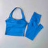 Seamless Women's Sports Fitness Set with High-Waisted Leggings