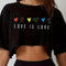 Women's Vibrant Pride Crop Top T-Shirt