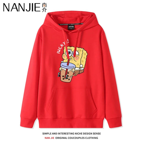 Anime Cartoon Print Hoodies for Women