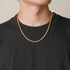 Dainty Gold Rope Chain Necklace - Waterproof Stainless Steel