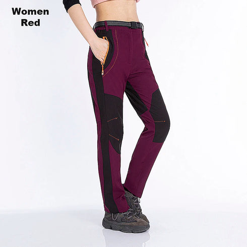 Women's Thick Fleece Winter Hiking Pants