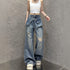 Chic Wide Leg Denim Jeans for Women