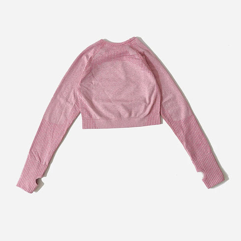 WAREBALL Women's Yoga Set - Long Sleeve Crop Top & Leggings