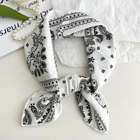 55cm Laies Cotton Linen Square Scarf for Women