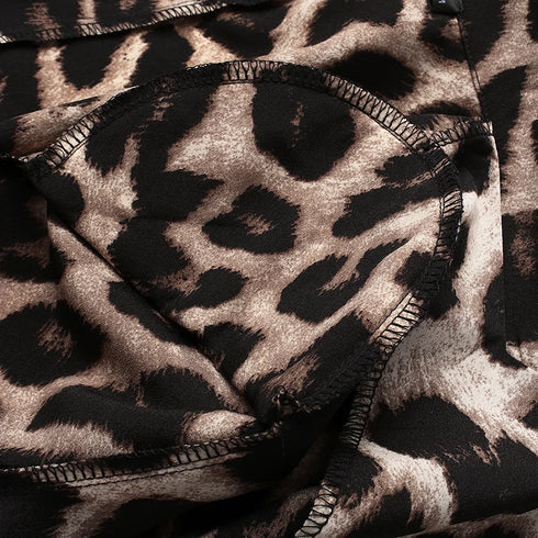 ZANZEA Leopard Print Lightweight Blazer for Women