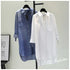 Casual Long Sleeve Blouse with Double Pockets