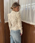 White Lace Hollow Out Blouse for Women