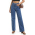 High Waist Straight Leg Jeans for Women