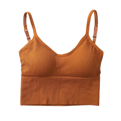 Seamless Vintage Crop Top for Women