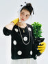 Imakokoni Polka Dot Long Sleeve Casual T-Shirt