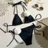 Floral Bandeau Thong Bikini Set for Women