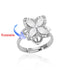 Four Clover Rotating Anxiety Ring - Adjustable Gold