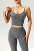 Seamless Flared Pants & Ribbed Tank Top Set