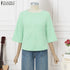 ZANZEA Elegant Embroidered Blouse for Women