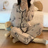 Women's Silk Satin Pyjama Set - Long Sleeve Sleepwear